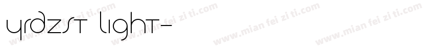 YRDZST LIGHT字体转换